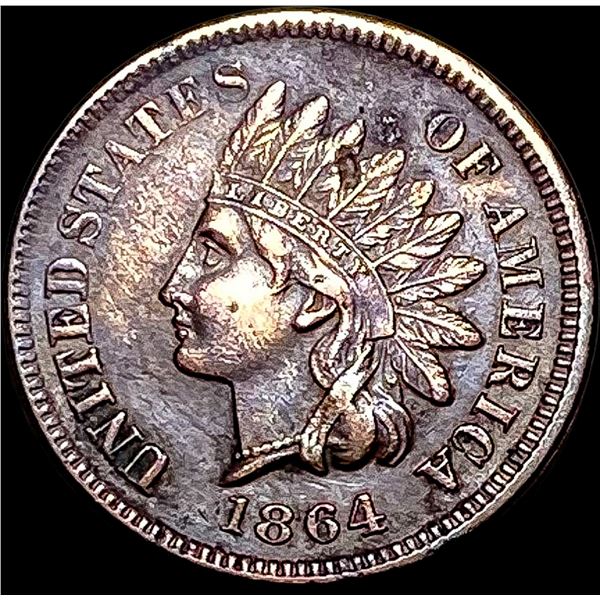 1864 L Indian Head Cent NEAR UNC