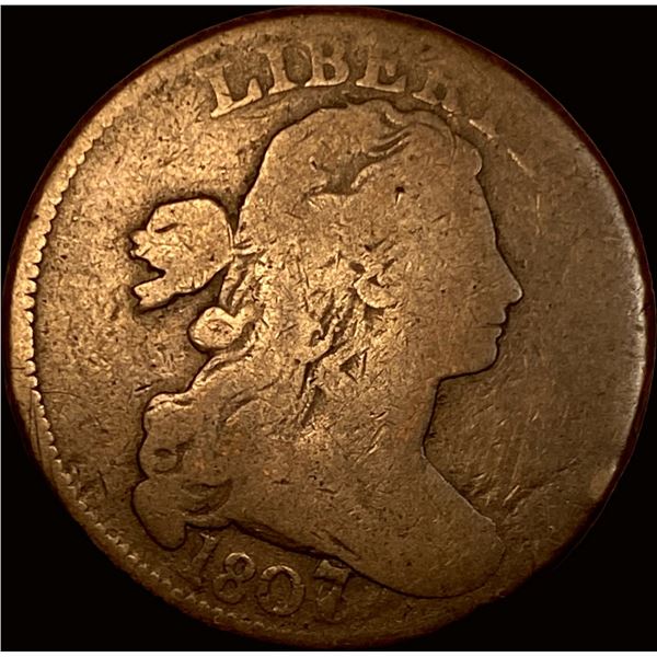 1807 Draped Bust Large Cent NICELY CIRCULATED