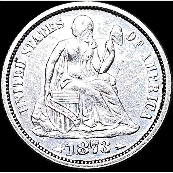 1873 Silver Dime Arrows CLOSELY UNCIRCULATED
