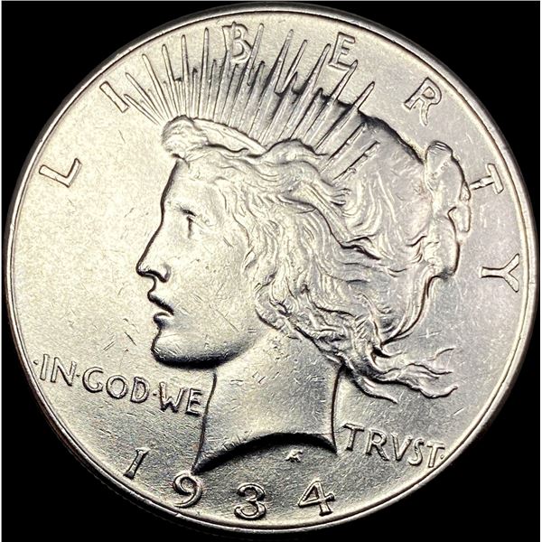 1934 Silver Peace Dollar CLOSELY UNCIRCULATED