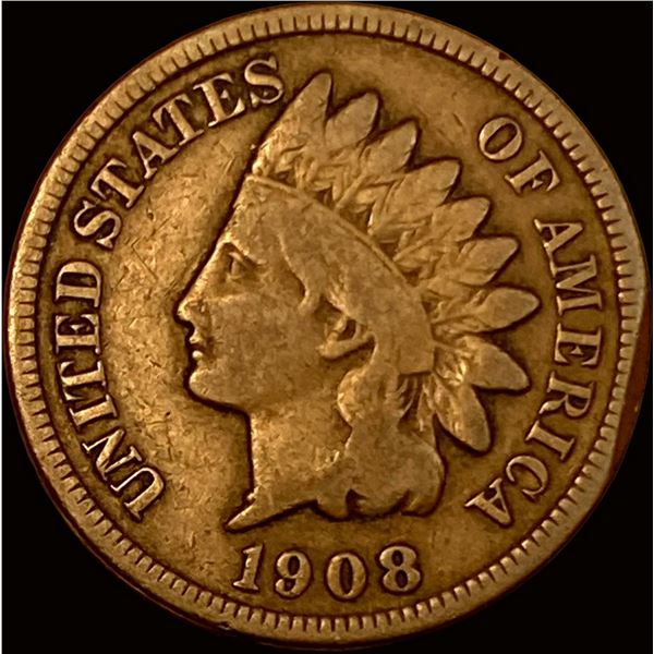 1908-S Indian Head Cent NICELY CIRCULATED