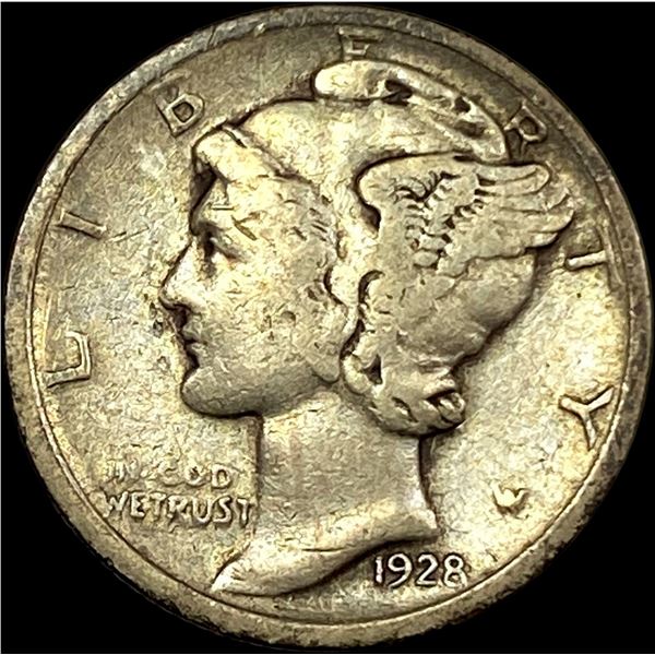 1928-D Mercury Dime NEAR UNC