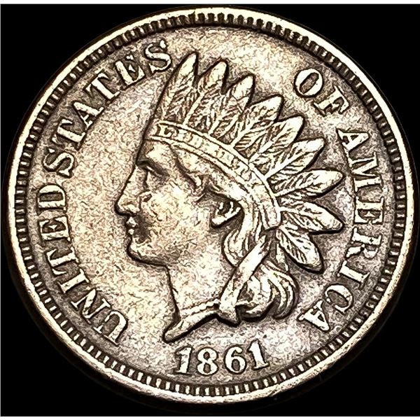 1861 Indian Head Cent NEARLY UNCIRCULATED
