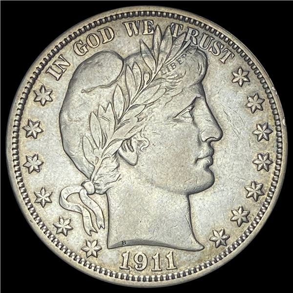1911 Silver Half Dollar (Barber) CLOSELY  UNCIRCULATED