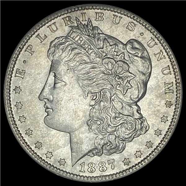 1887-S Silver Morgan Dollar CHOICE AU