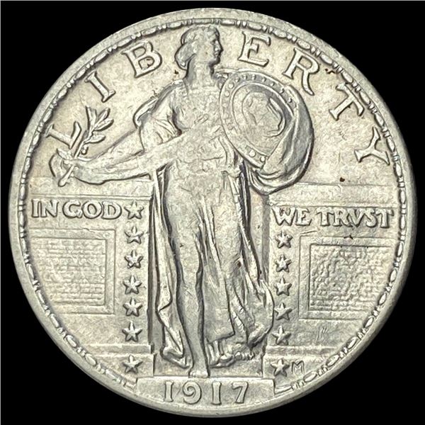 1917 Type 1 Standing Liberty Quarter CLOSELY  UNCIRCULATED