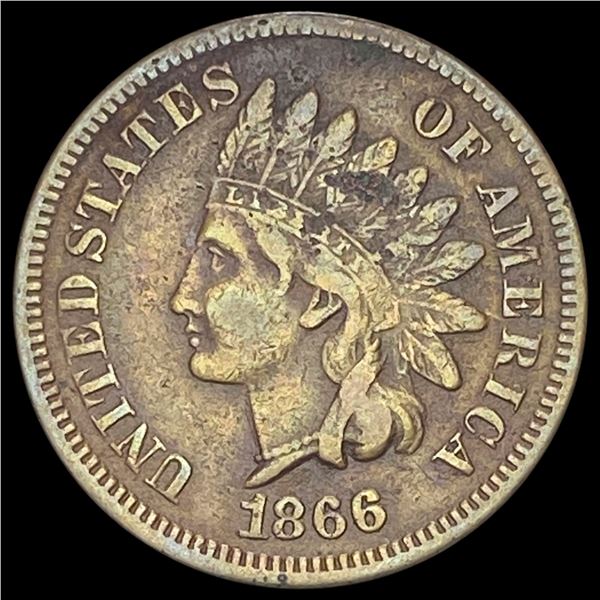 1866 Indian Head Cent LIGHTLY CIRCULATED