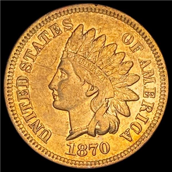 1870 Indian Head Cent CLOSELY UNCIRCULATED