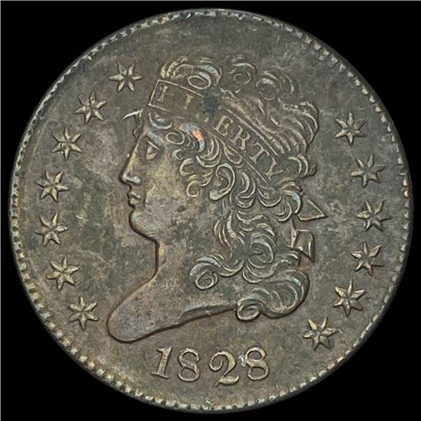 1828 Copper Half Cent CLOSELY UNCIRCULATED