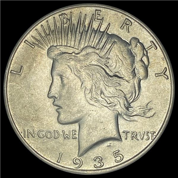 1935-S Silver Peace Dollar CHOICE AU