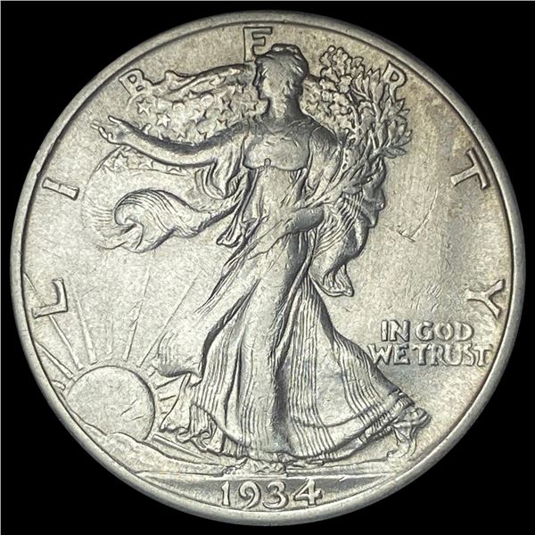 1934-S Silver Walking Liberty Half Dollar  CLOSELY UNCIRCULATED