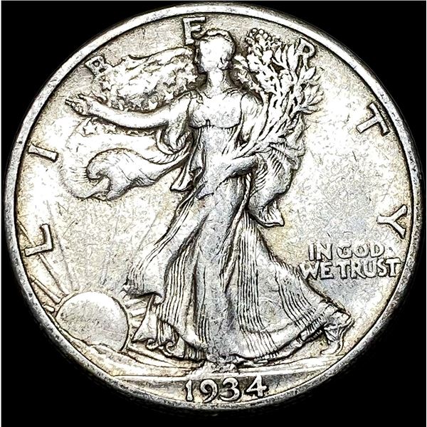 1934-S Silver Walking Liberty Half Dollar  NEARLY UNCIRCULATED