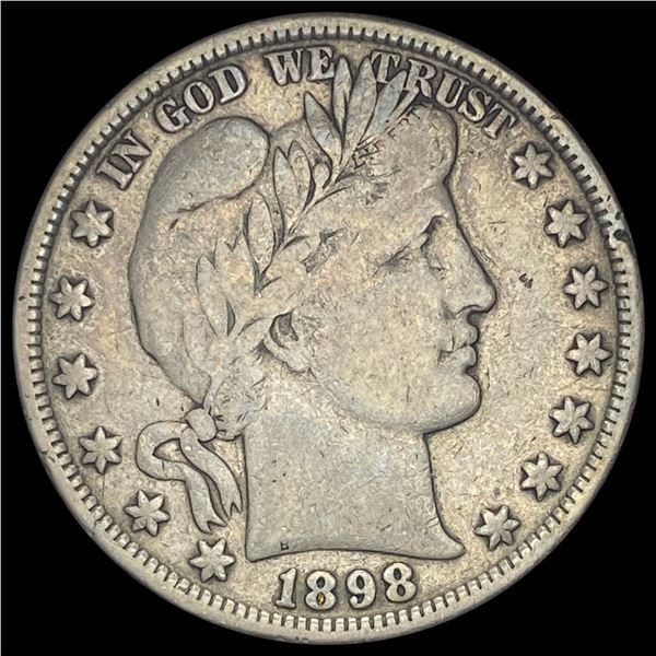 1898 Barber Half Dollar LIGHTLY CIRCULATED