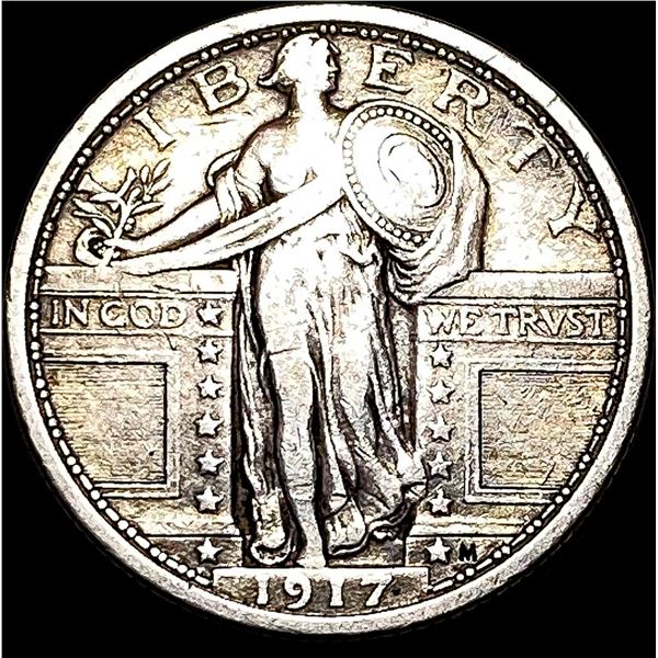 1917 Standing Liberty Silver Quarter LIGHTLY  CIRCULATED