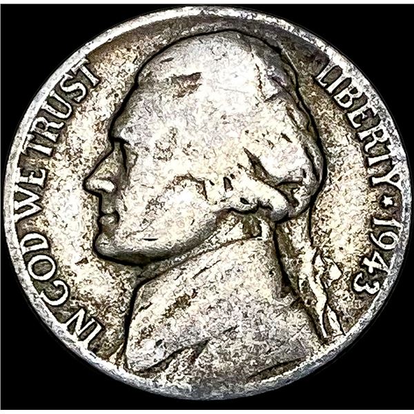 1943-P Jefferson Nickel (35% Silver) LIGHTLY  CIRCULATED
