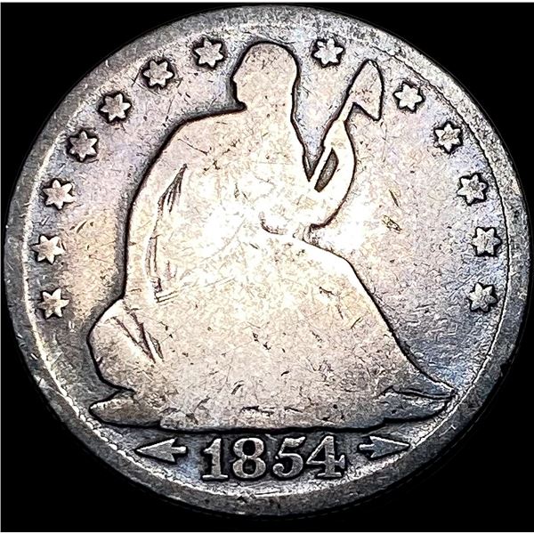 1854 Arrows Seated Liberty Half Dollar NICELY  CIRCULATED
