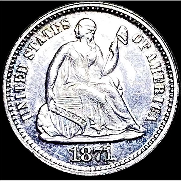 1871 Silver Half Dime UNCIRCULATED