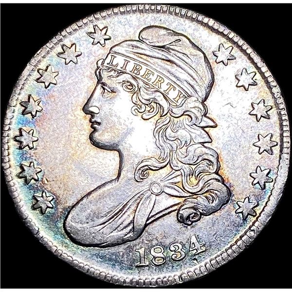 1834 Capped Bust Half Dollar CLOSELY  UNCIRCULATED
