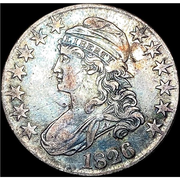 1826 Silver Half Dollar (Capped Bust) LIGHTLY  CIRCULATED