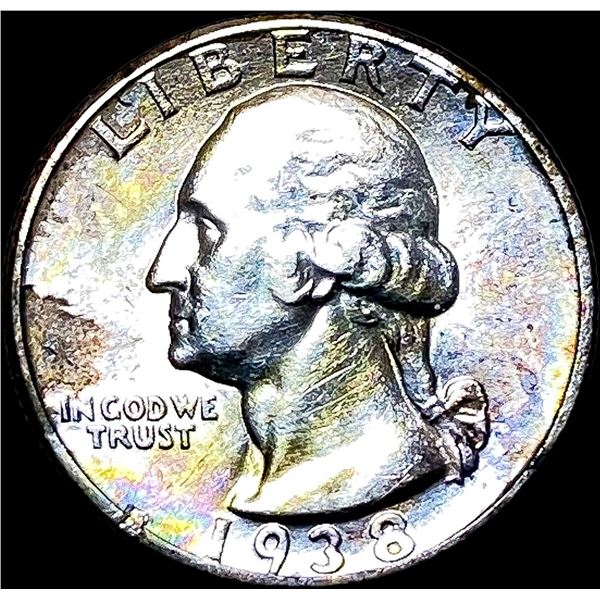 1938-D Silver Washington Quarter CHOICE AU