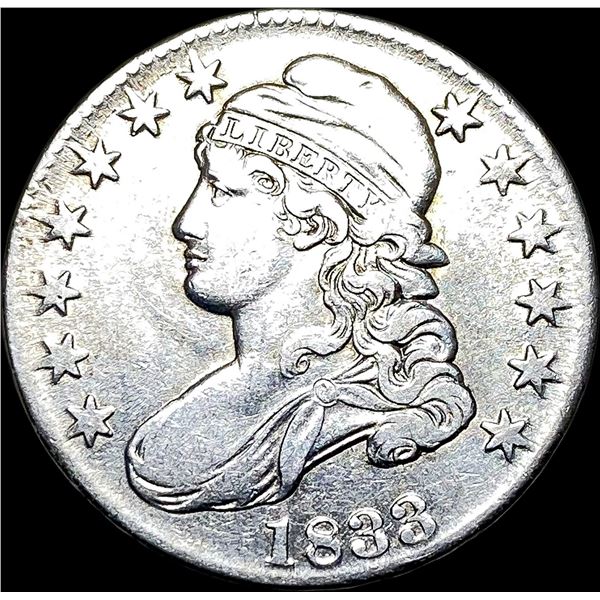 1833 Capped Bust Half Dollar CLOSELY  UNCIRCULATED