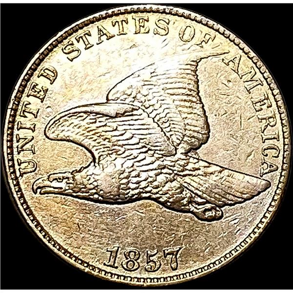 1857 Copper-Nickel Flying Eagle Cent CLOSELY  UNCIRCULATED