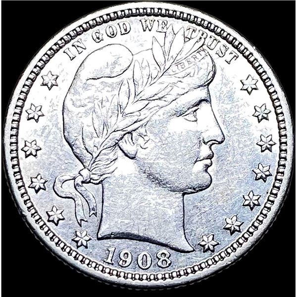 1908-D Silver Barber Quarter CLOSELY  UNCIRCULATED