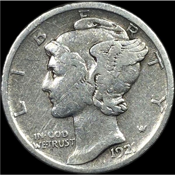 1921-D Silver Mercury Dime NEARLY UNCIRCULATED