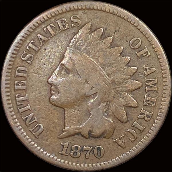 1870 Indian Head Cent LIGHTLY CIRCULATED