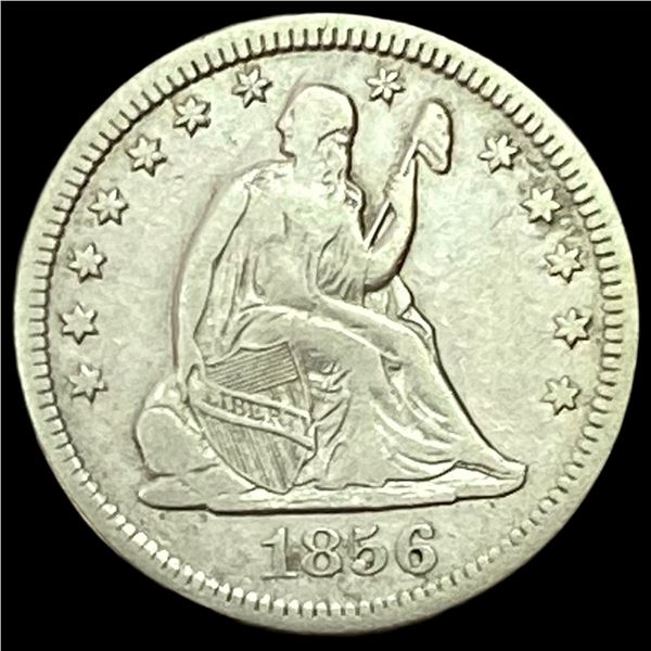 1856-O Seated Liberty Quarter LIGHTLY CIRCULATED