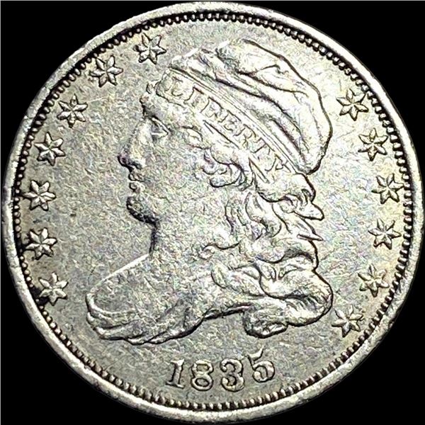 1835 Capped Bust Dime NEARLY UNCIRCULATED