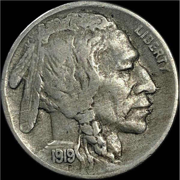 1919-D Buffalo Nickel LIGHTLY CIRCULATED