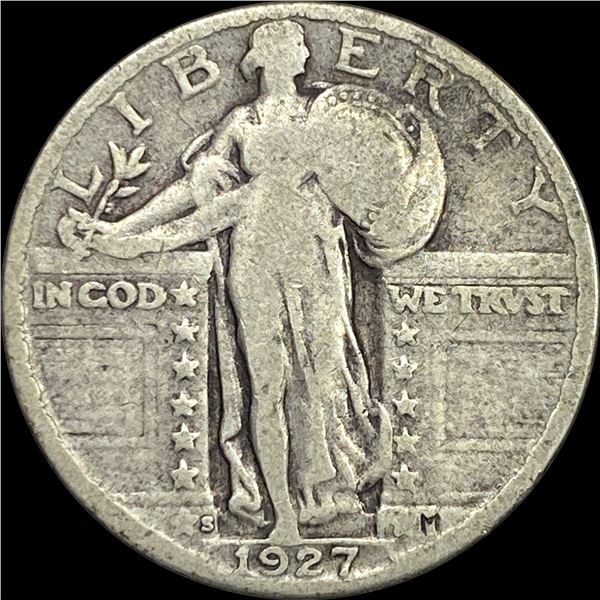 1927-S Silver Standing Liberty Quarter NICELY CIRCULATED