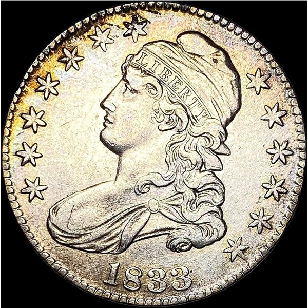 1833 Silver Capped Bust Half Dollar CLOSELY UNCIRCULATED