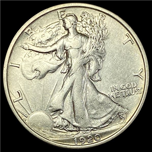 1920 Walking Liberty Half Dollar NEARLY UNCIRCULATED