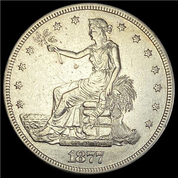1877-S Silver Trade Dollar CLOSELY UNCIRCULATED