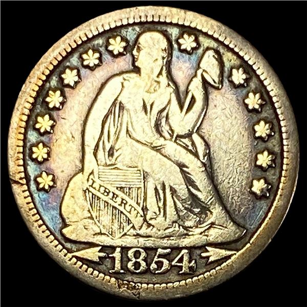 1854-O Silver Seated Liberty Dime LIGHTLY CIRCULATED