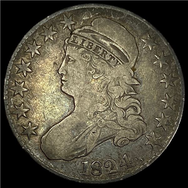 1824 Capped Bust Half Dollar LIGHTLY CIRCULATED