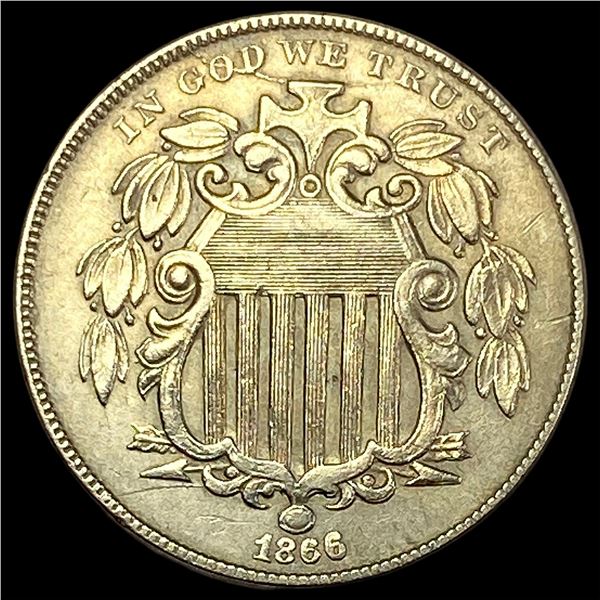1866 Shield Nickel CLOSELY UNCIRCULATED