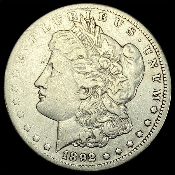 1892-CC Silver Morgan Dollar LIGHTLY CIRCULATED