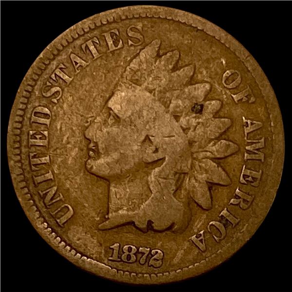 1872 Indian Head Cent NICELY CIRCULATED