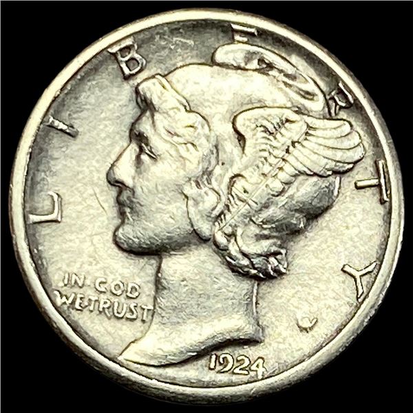 1924-S Silver Mercury Dime CLOSELY UNCIRCULATED