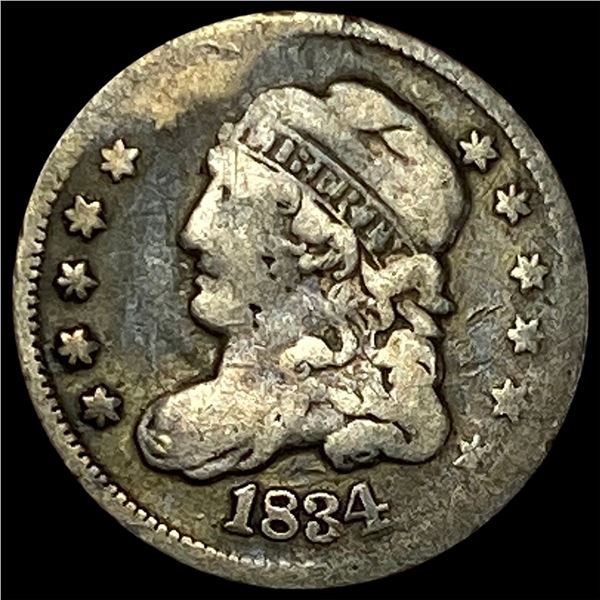 1834 Capped Bust Half Dime NICELY CIRCULATED