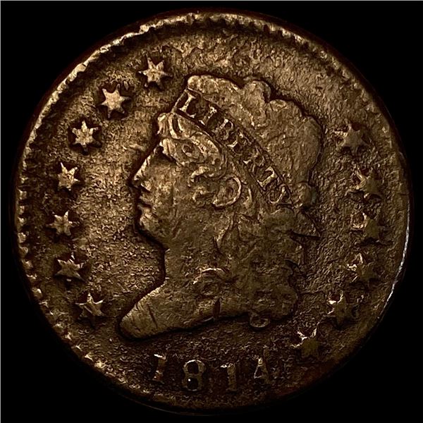 1814 Classic Head Large Cent NICELY CIRCULATED