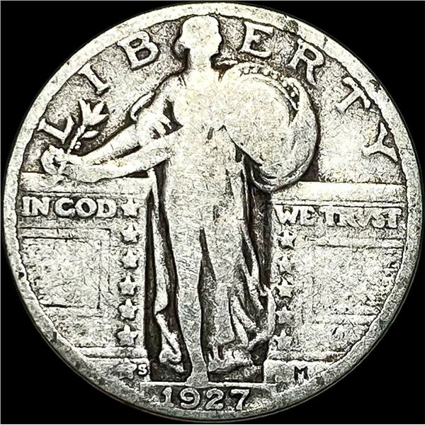 1927-S Silver Standing Liberty Quarter NICELY CIRCULATED