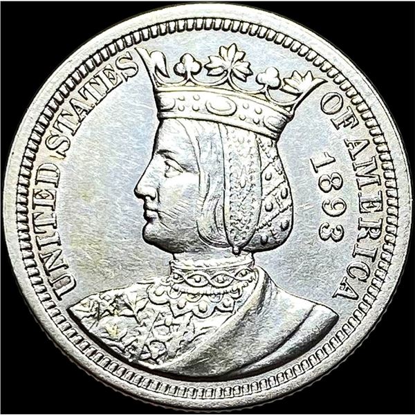 1893 Isabella Columbian Silver Quarter UNCIRCULATED