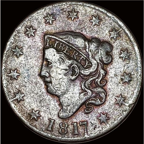 1817 Coronet Head Large Cent NEARLY UNCIRCULATED