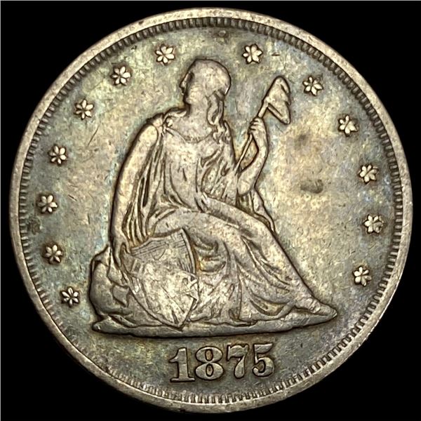 1875 Silver Twenty Cents NEARLY UNCIRCULATED