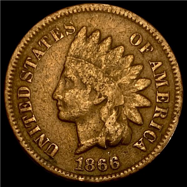 1866 Indian Head Cent LIGHTLY CIRCULATED