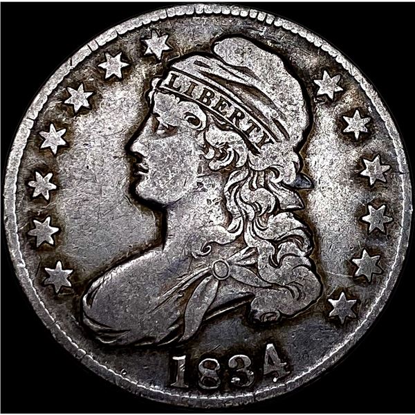 1834 Capped Bust Half Dollar LIGHTLY  CIRCULATED